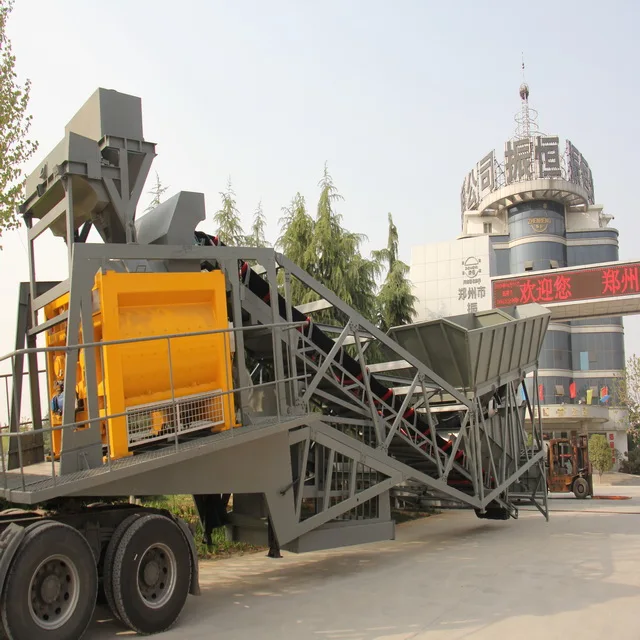 mini manufacturing concrete plant mobile ready mix concrete batch plant