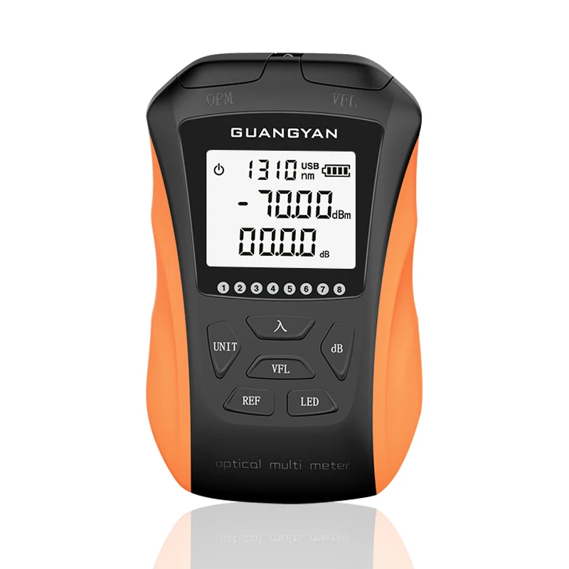 GUANGYAN Y8 optical multi-meter Fiber Network Cable Tester wire tracker 5 in 1optical power meter with vfl