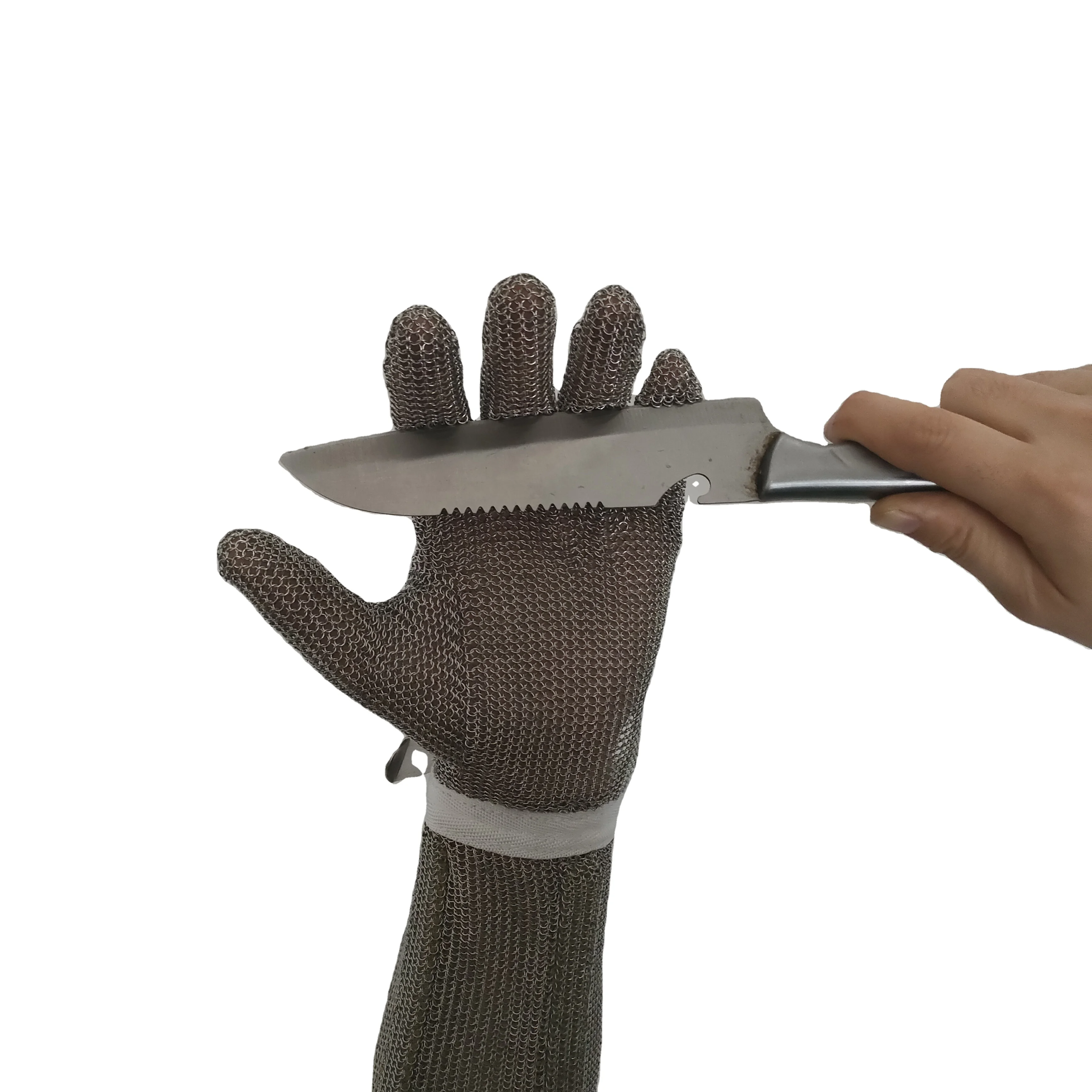 Factory price  Cut Resistant Glove Stainless Steel Mesh Metal Wire Glove Durable Rustproof Reliable Cutting Glove