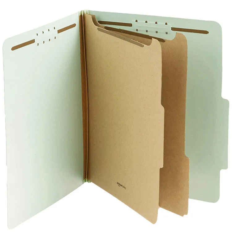 Hot Sales Custom  Manila Paper Folders With Fasteners To Separate 2-inch Extended Paper Folders