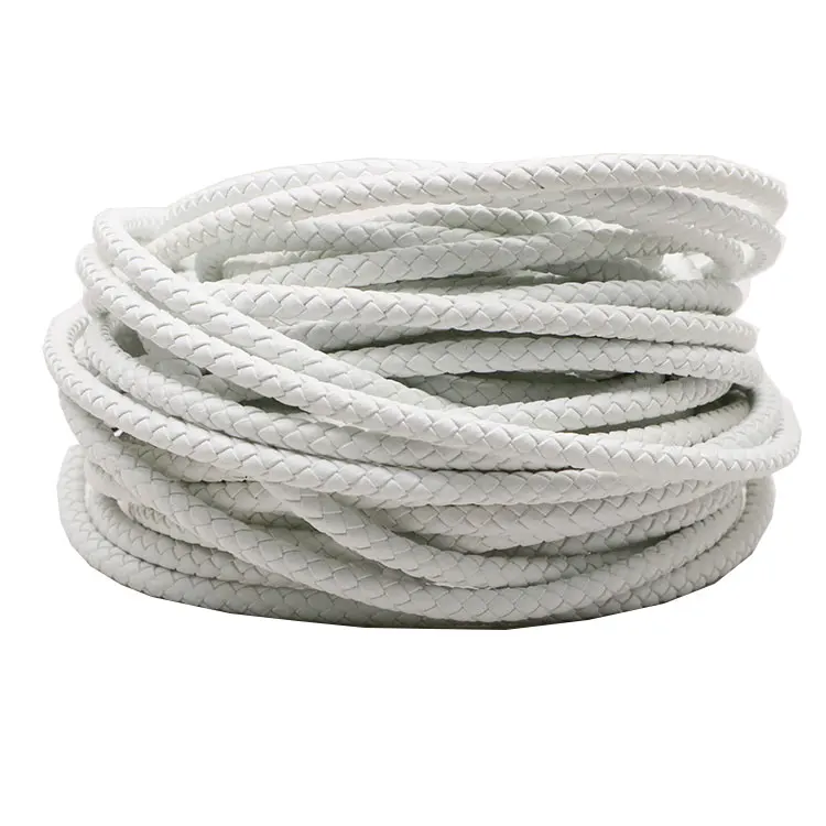 Braided Bolo Leather Cords Grey in Sizes 6mm 5mm 4mm Available in Many Colours Genuine Leather Cord