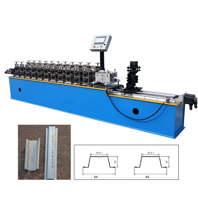 Steel Omega Roll Forming Machine Metal Stud And Track Cold Roll Forming Making Machine