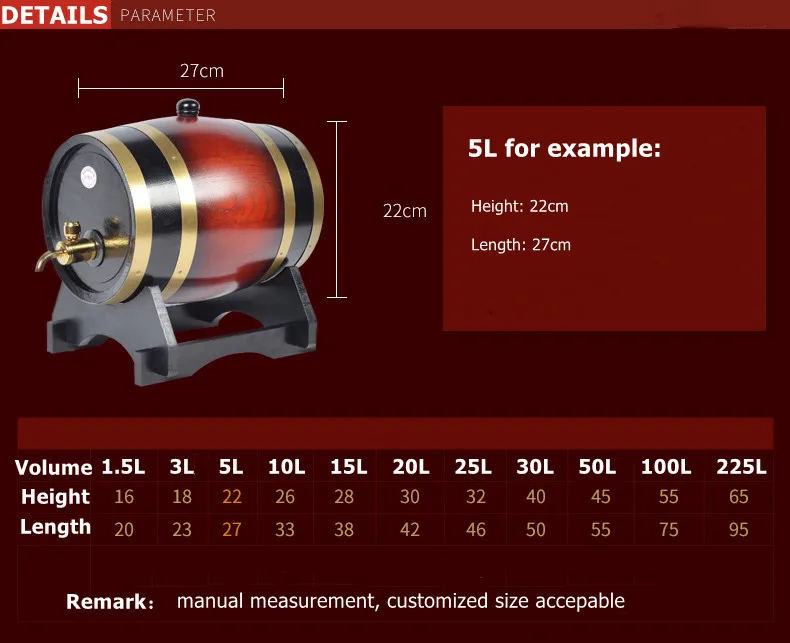 Family Horse-drawn Carts Oak Barrel for Storage and Brewing Wine