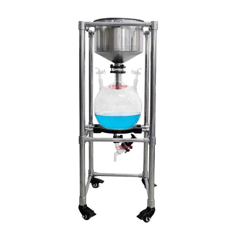 Factory Price Stainless Steel 10l 20l 30l 50l 100l Laboratory Nutsche Vacuum Filter For Solution Soild Separation