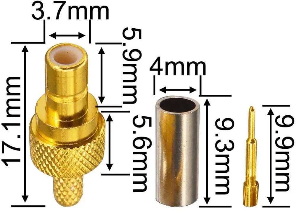 50 Ohm SMB Male Coaxial Connector