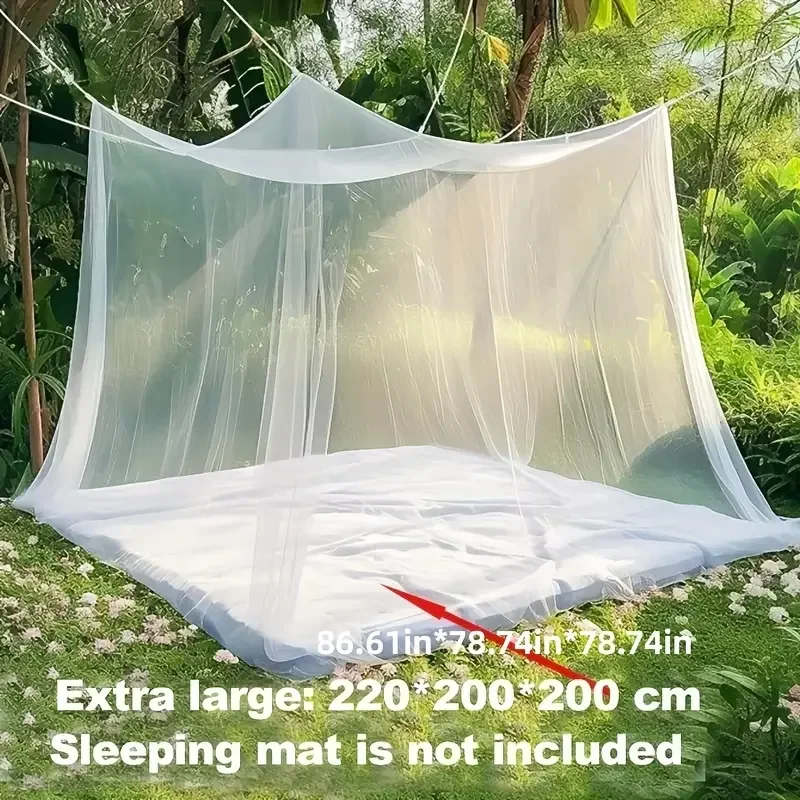 Large Camping Mosquito Net Without door or with double doors Eight Loops To Keep Mosquitoes Away Durable Canopy Mosquito Net