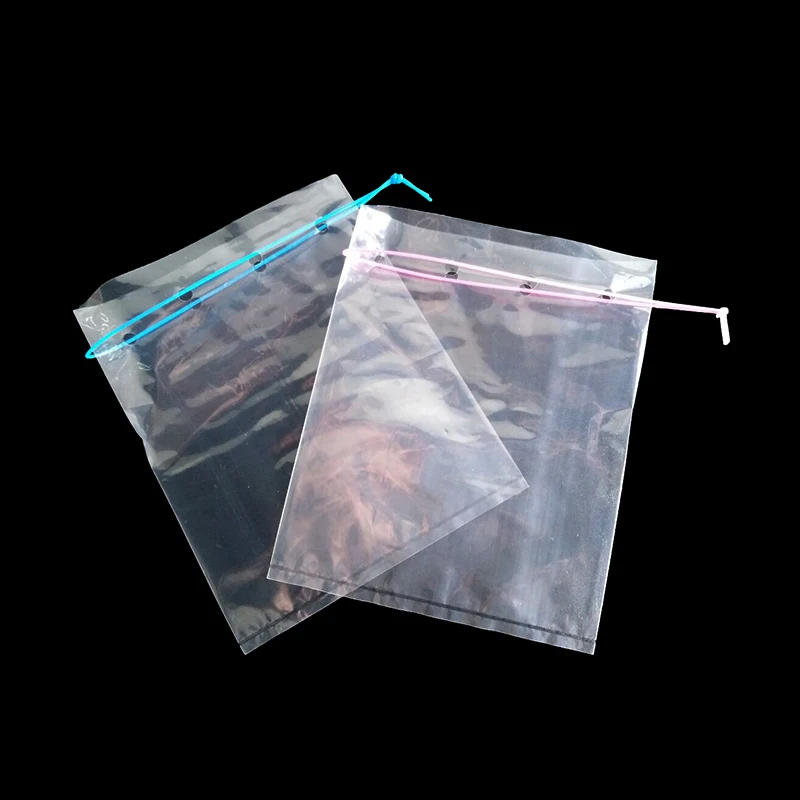 Custom 2020 Hot Selling Items Transparent High Strength Drawstring Goldfish Bags Leakproof Crystal Fish Carrier PE Plastic Bag