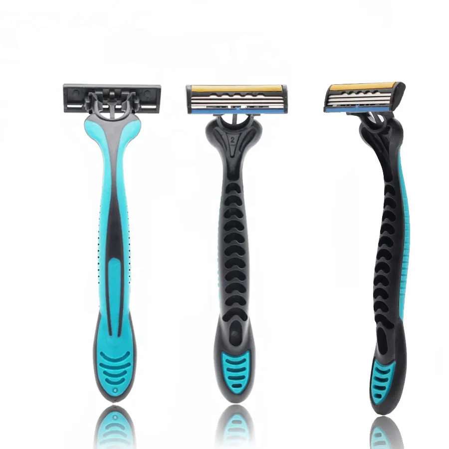 Hot-selling 3  blades disposable razor for Men shaving razor with all kinds of colors