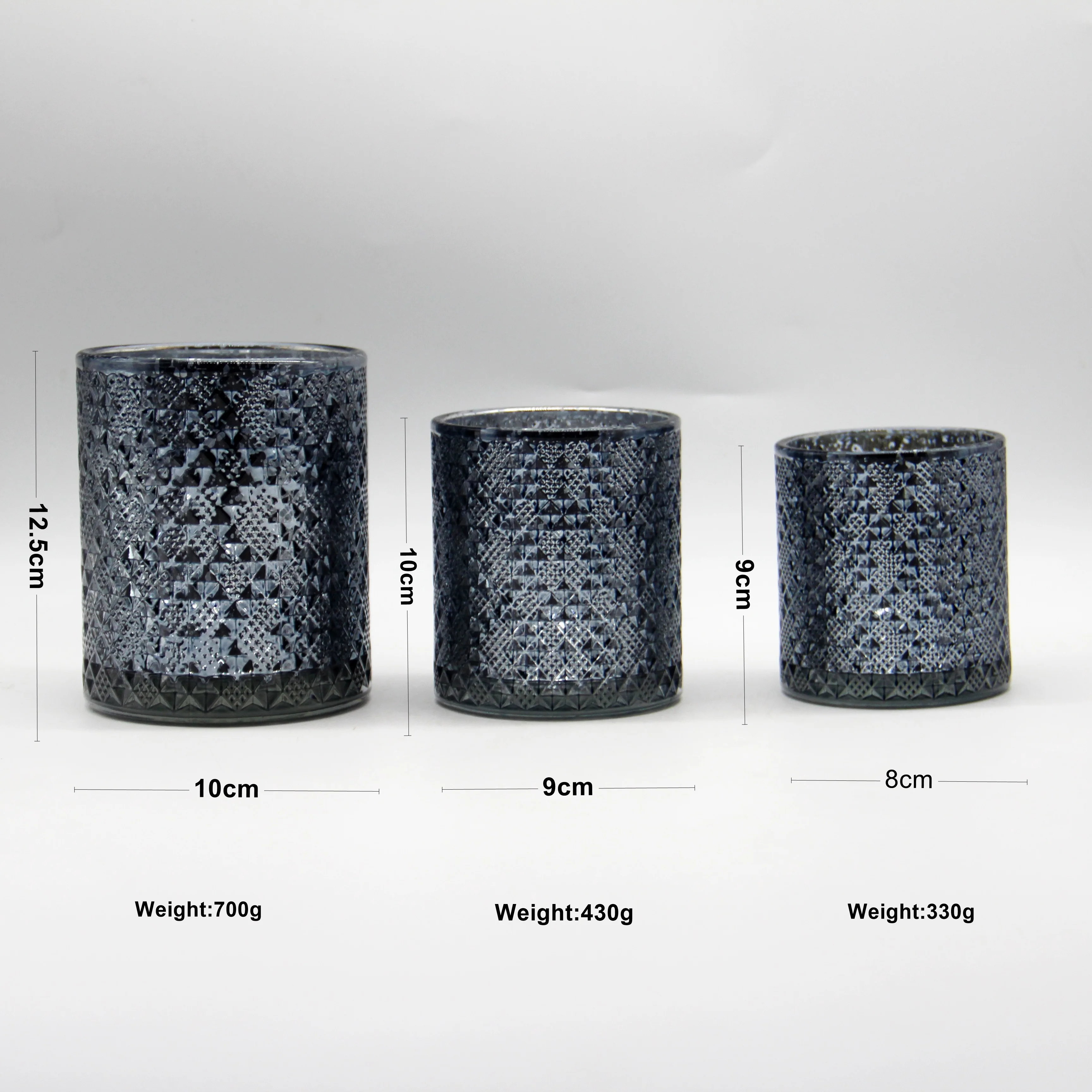 wholesale candle jars black glass candle jars for making candles