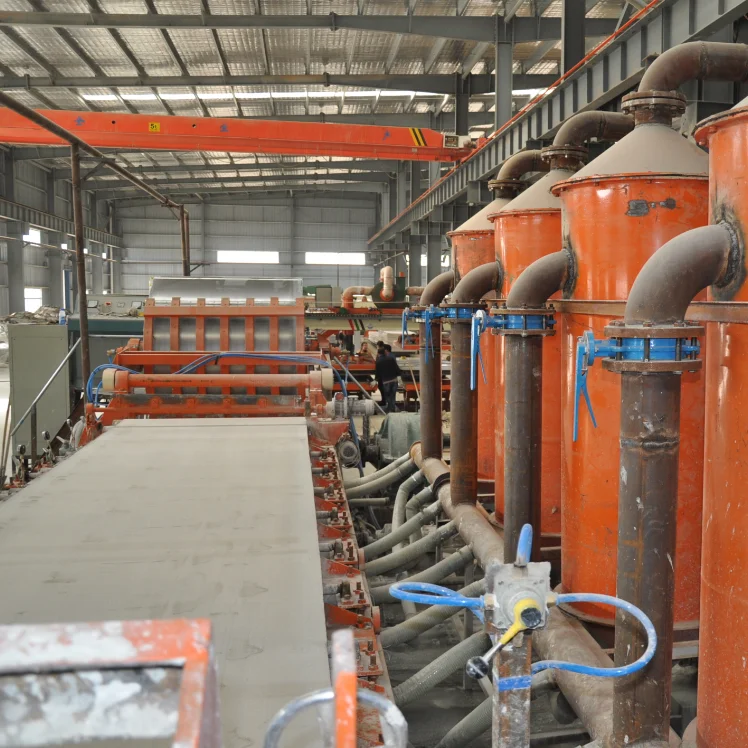 Calcium Silicate Wood Grain Decorative Panel Vacuum  Making Lifting  Machine Dryer Line Outdoor On Cement Fiber Board