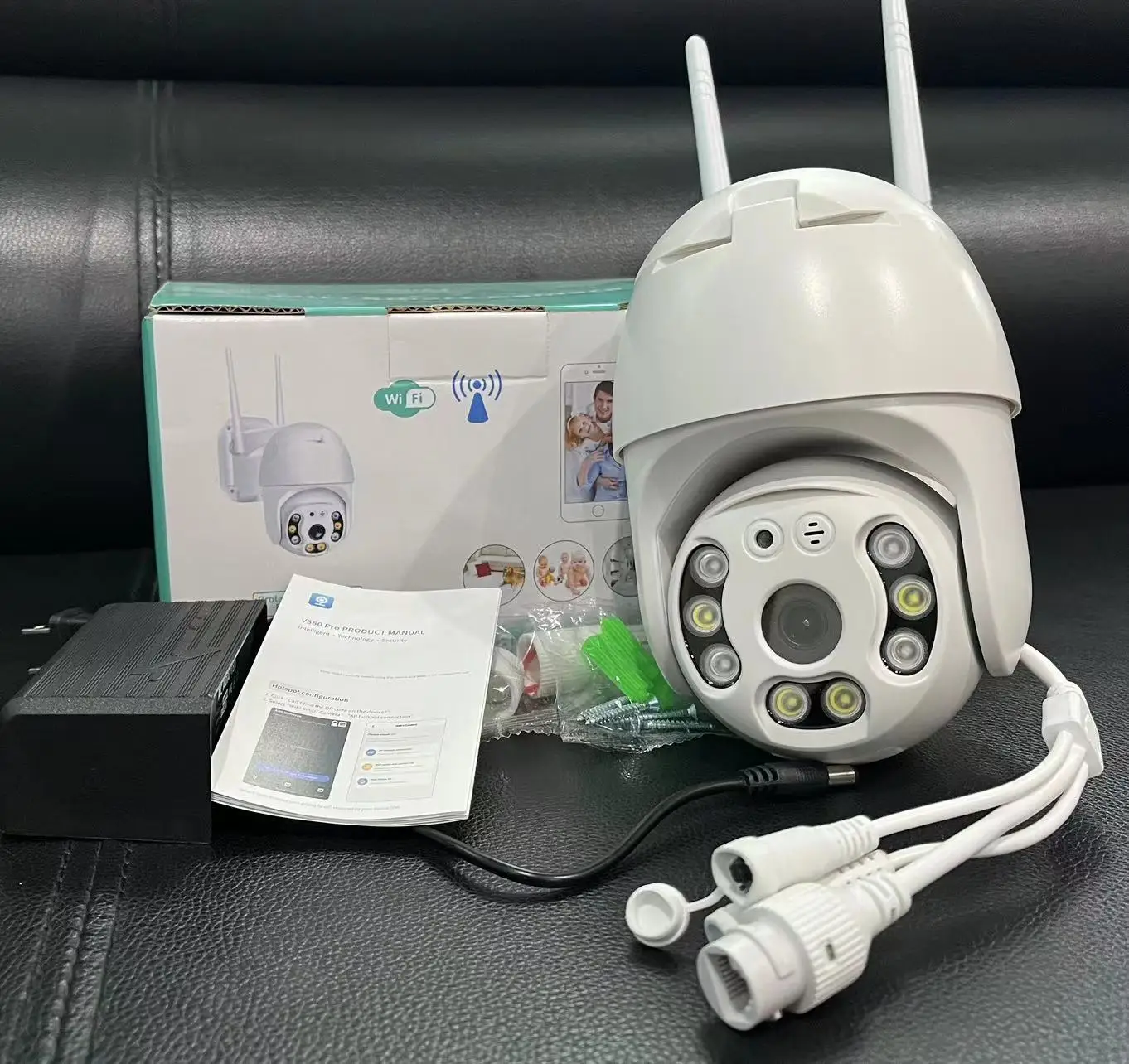 Хороший отзыв о продукте V380 Wi-Fi камера безопасности беспроводная видеонаблюдения красочная наружная Ptz ночного видения