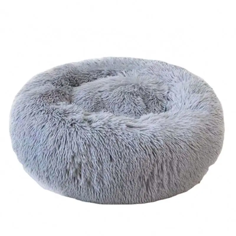 Gaosheng Donut Cuddler Soft Plush Round Washable Removable cover Dog cat Bed