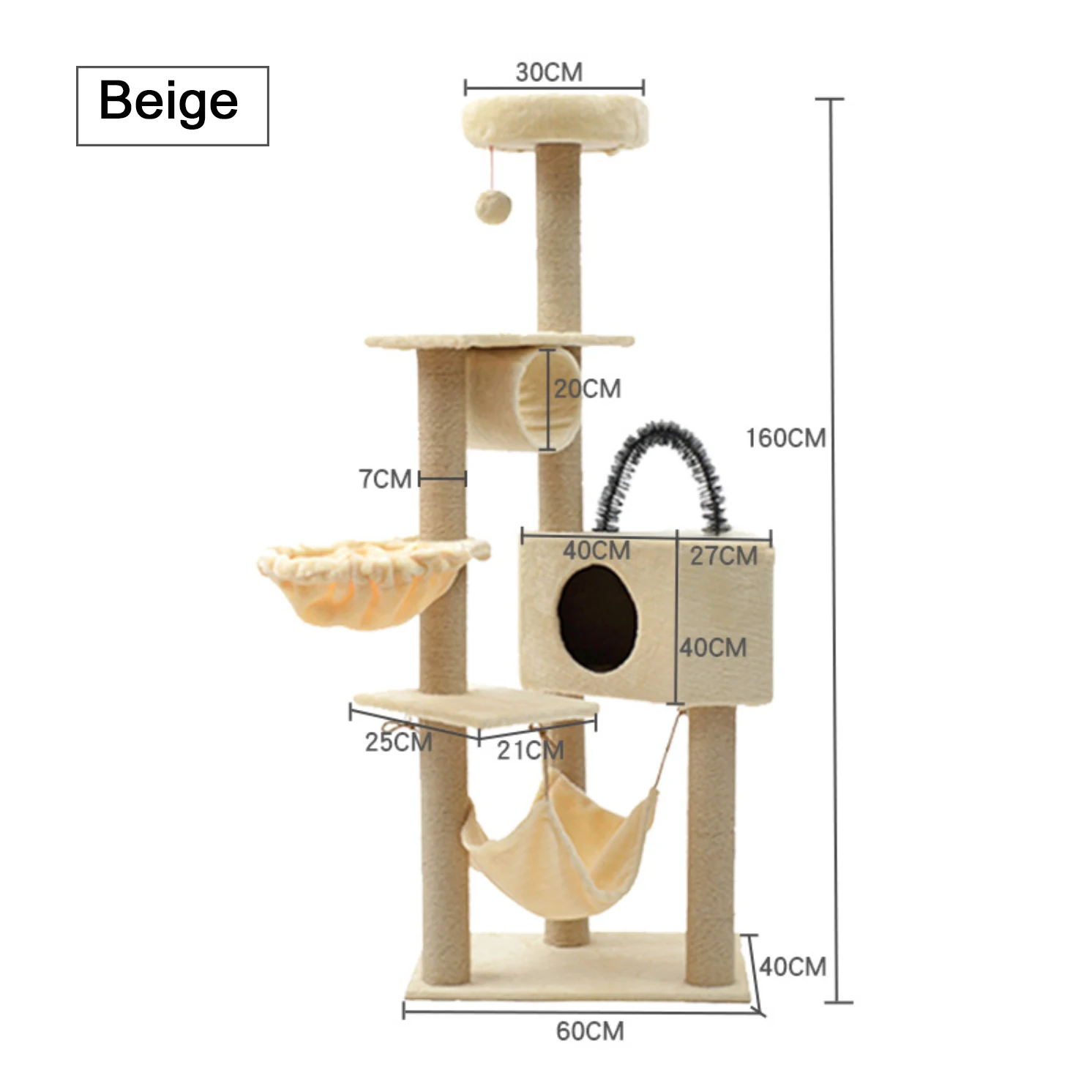 Wholesale Wooden Sisal Castle Modern Large Big Climbing Scratch Pet Scratcher  Condo Furniture Tower Cat Tree