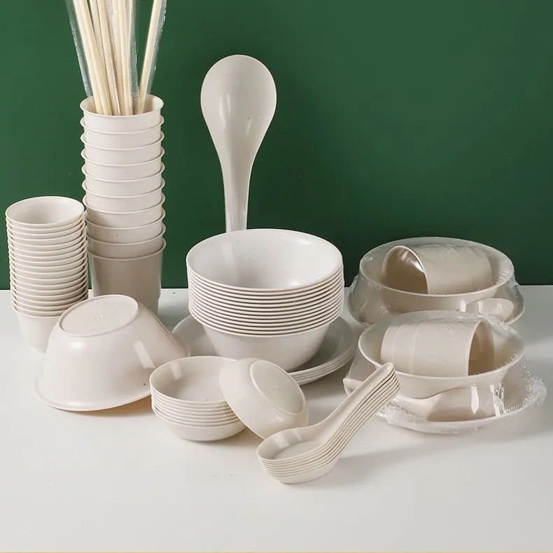 Eco Friendly Biodegradable Compostable Sugarcane Bagasse Products Plate Dish Paper Tableware Dinnerware Manufacturer