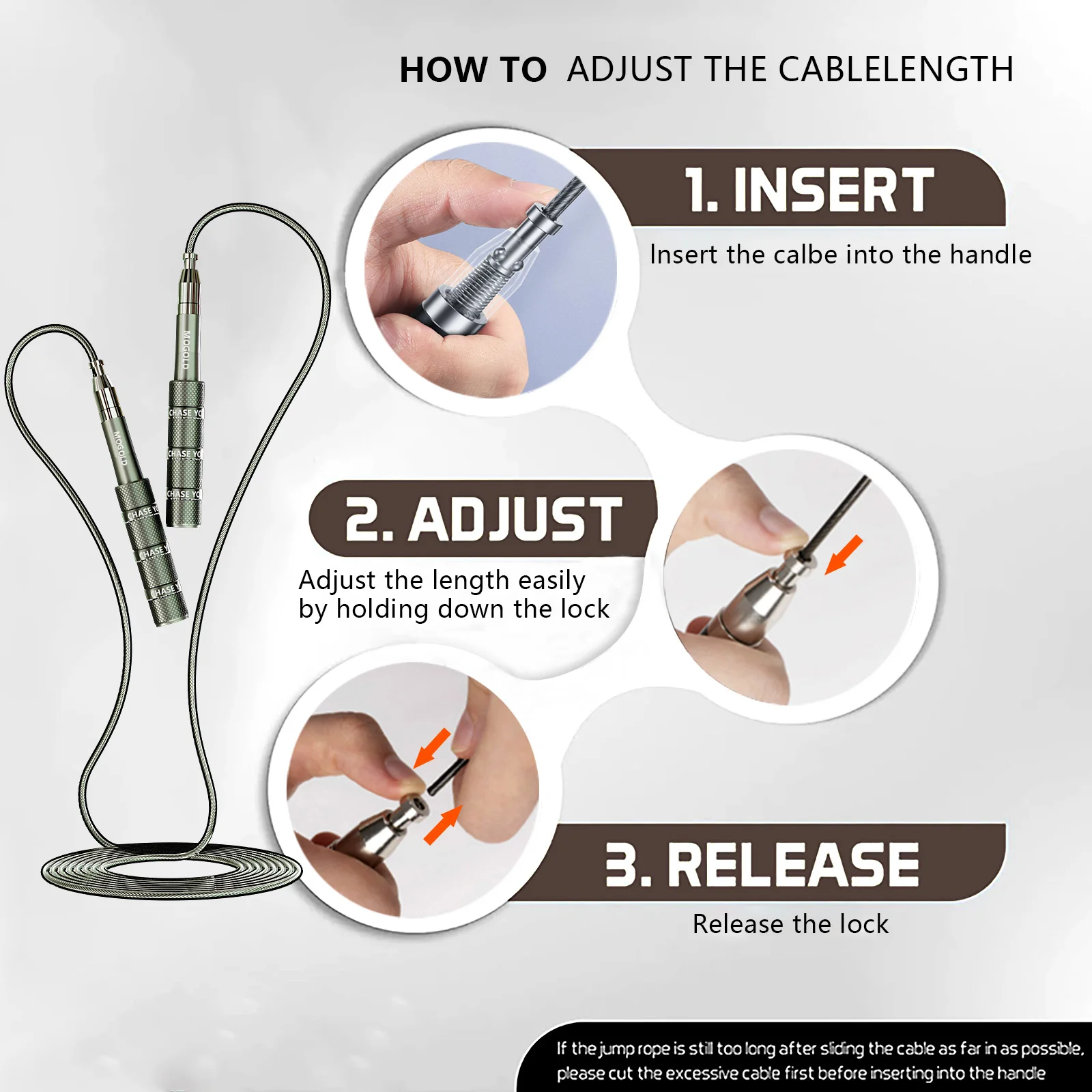 Palmtop Retractable Aluminum Speed Jump Rope with Ball Bearings Lightweight Skipping Rope for Crossfitt Rapid Speed Cardio