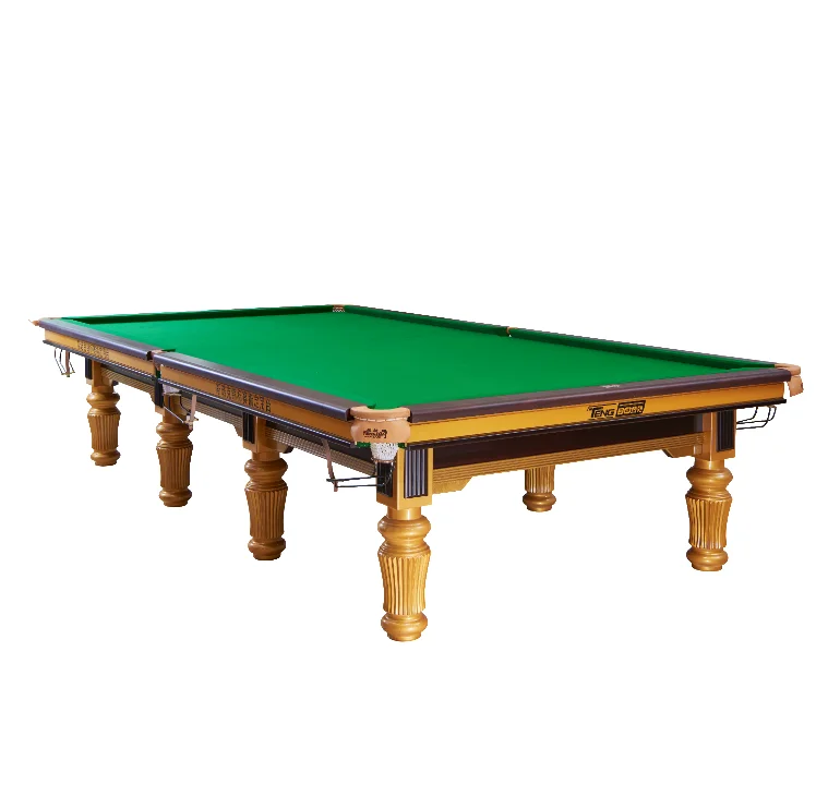 Factory supply classic international standard tournament 12ft solid wood snooker table