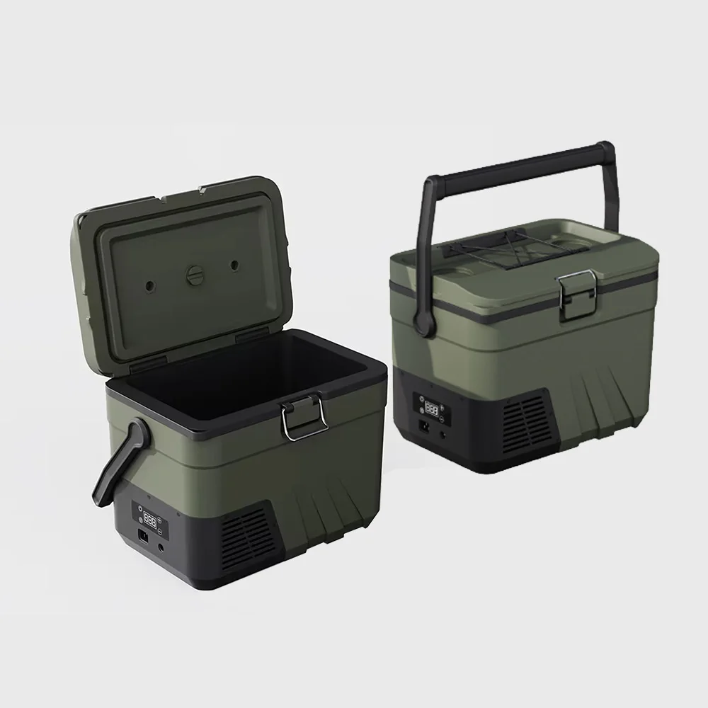 High-Quality Durable 12L Solar Power Portable Refrigerator Picnic Beer Can Insulated Ice Cooler Box Drinking Plastic Insulation