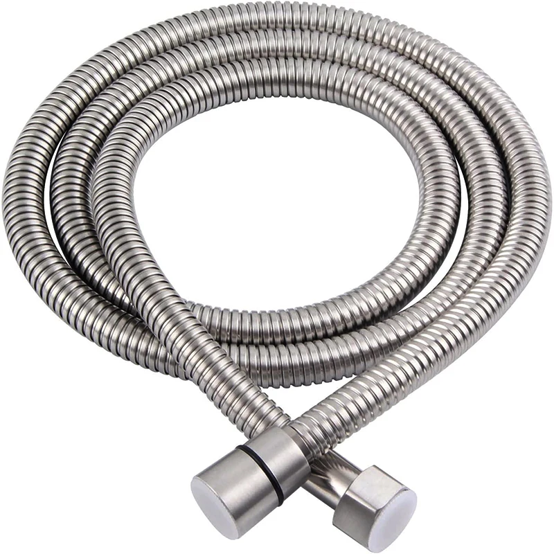Shower Hose in Brushed Nickel Handheld Shower Head Hose Flex Hoses  60 80 100 Inches