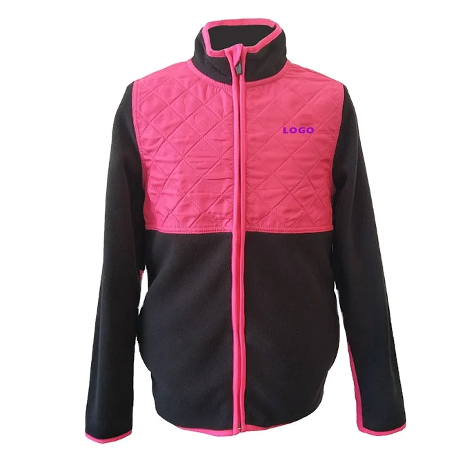 
OEM Service Children Girls Fashion Household Super Comfortable Polar Fleece Customized Logos Sweatjacket With Zipper 