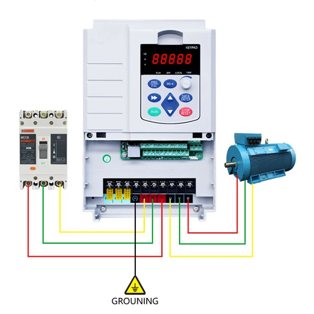  China Ac 50Hz/60Hz 380v 5.5kw frequency inverter LCD vfd booster pump or training