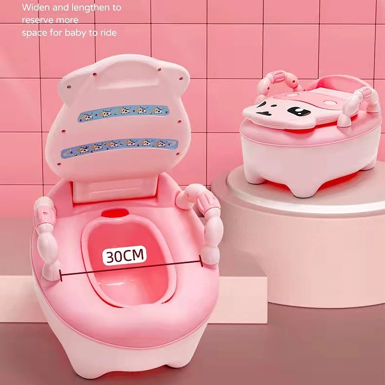 Cute Cow Portable Potty Portable Baby Toilet Potty Training Seat Child Pot Training Girls Boy Potty Kids Chair Toilet Seat Pot