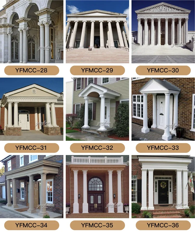 Outdoor Marble Column Pillar