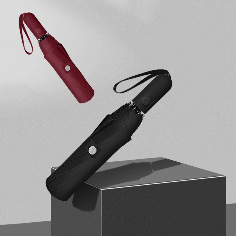 Full automatic umbrella men and women enlarged 10K sunscreen sun umbrella sunny and rainy umbrella folding wind resistant