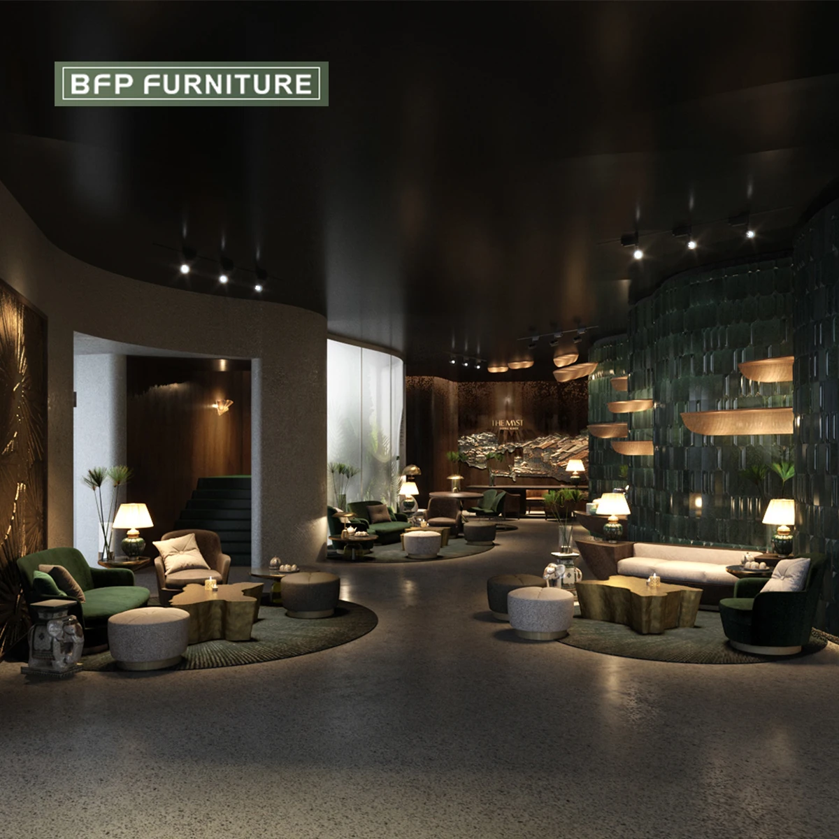 BFP Hospitality Furniture Modern Hall Furniture Collection Five-Star Hotel Restaurant Bedrooms Furniture