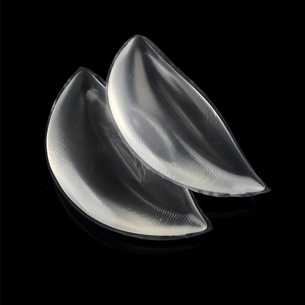 Popular seamless women bra cup insert push up silicone bra cups