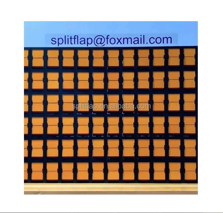 different sizes modules colour UV printed flaps programmed split flap display