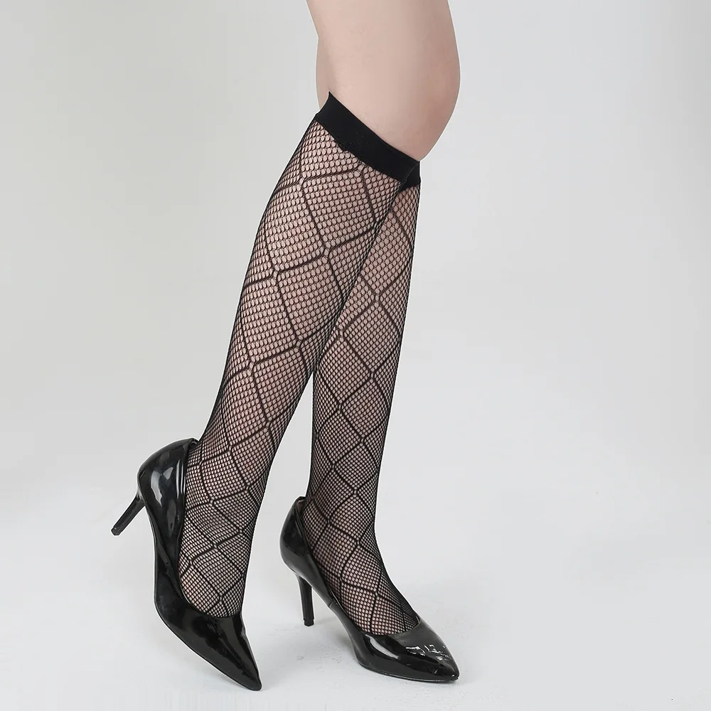 Wholesale Custom Fishnet Socks Women Korean Fishnet Socks Black Short Silk Stockings Spring and Summer Mesh Stockings