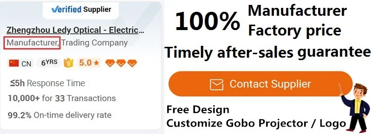 HD waterproof outdoor advertising rotating led logo gobo projector 40w 60w customize projector gobo CE KC certificate Factory