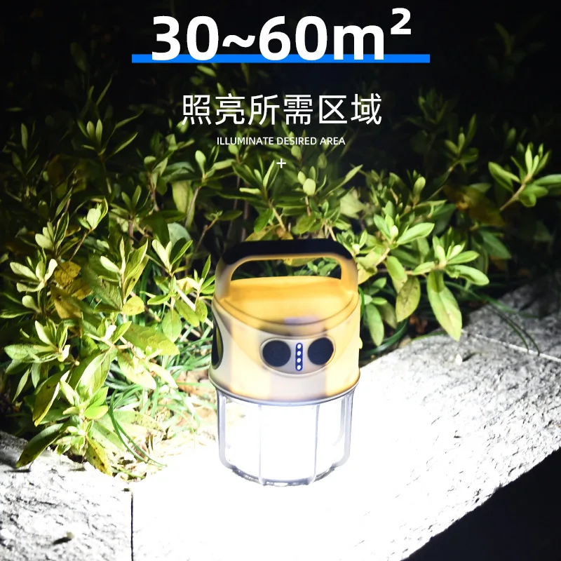 2024 LED Rechargeable Light  Outdoor Lighting Portable Emergency Searchlight Tent Camping Lantern Light
