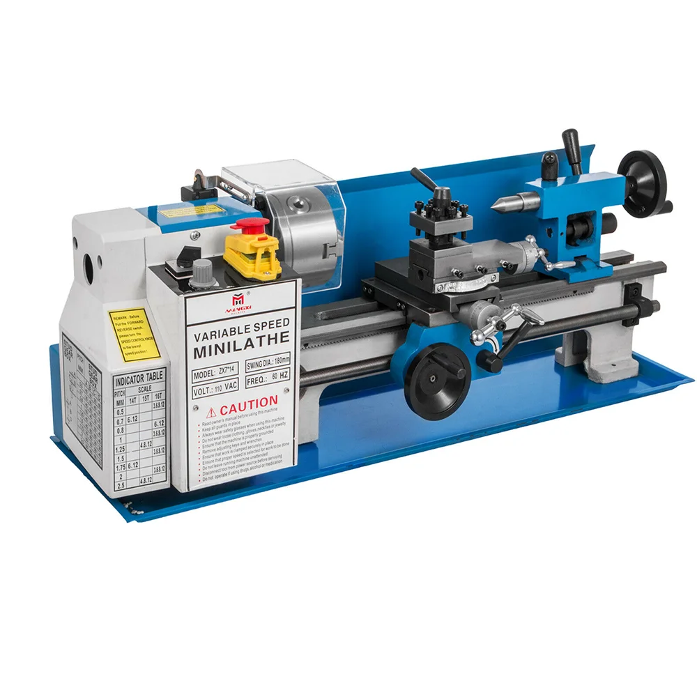 
New Variable Spindle Speed 2500RPM Small Bench Top Metal Lathe Machine 