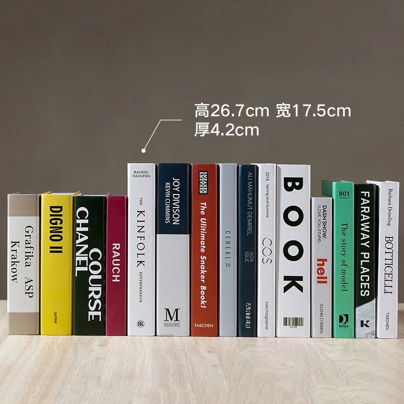 Простая Современная английская искусственная книга кафе интернет-имитация книги реквизит для украшения коробки в комплекте
