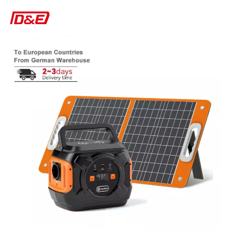 Top Solar Power System for Computer TV Laptop Outdoor with 60W Solar Panel 200W 110V 220V AC Output Power Supply Solar Generator