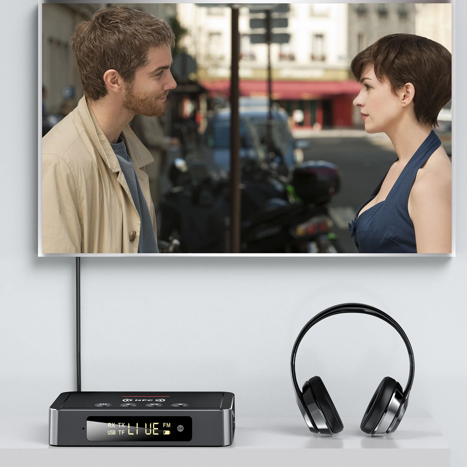  BK-M6 NFC Wireless BT Receiver 5.0 Transmitter FM Three-in-One Audio Adapter Computer