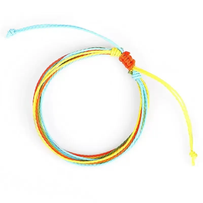 2021 Friendship Tibetan Buddhist Handmade Knots Braided Bracelet Bangles For Women Men Adjustable Colorful Rope Bracelet