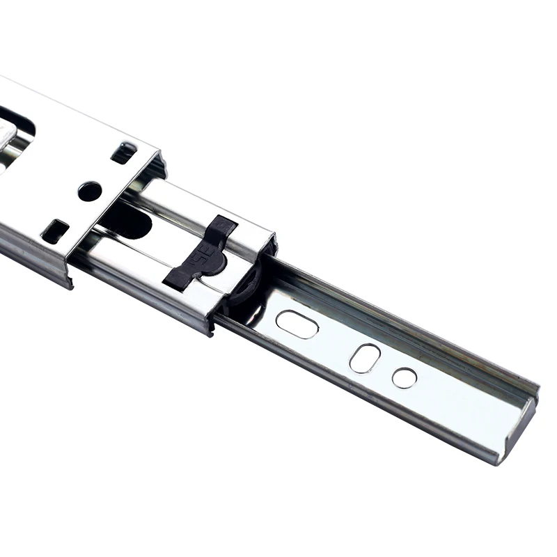 iron material drawer glides telescopic channel ball bearing drawer slide