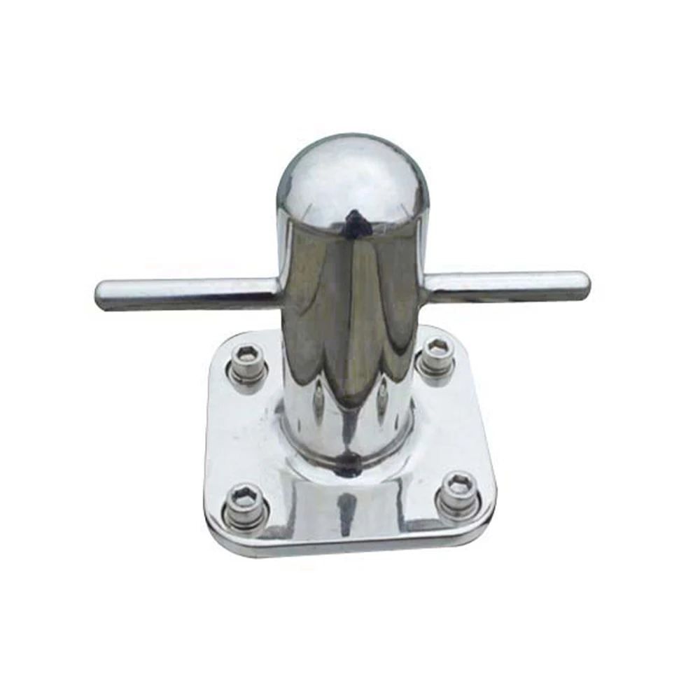 Marine Hardware boat accessories Marine grade Stainless Steel Dock Cleats for aluminum pontoon bridge casting style