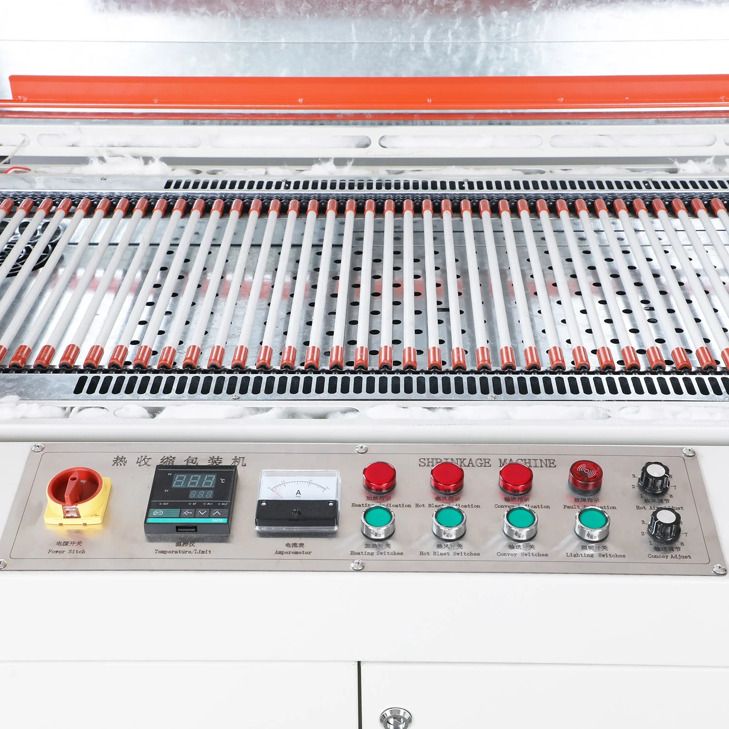 YX5030  Inner Recycle POF, PVC Heat Shrink Tunnel Shrinker Cutting wrapping Machine