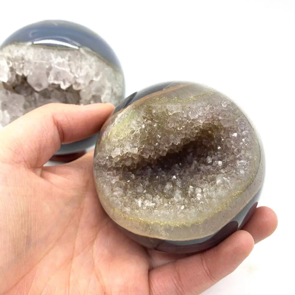 Best Selling High Quality Natural Agate Geode Sphere Crystal Ball