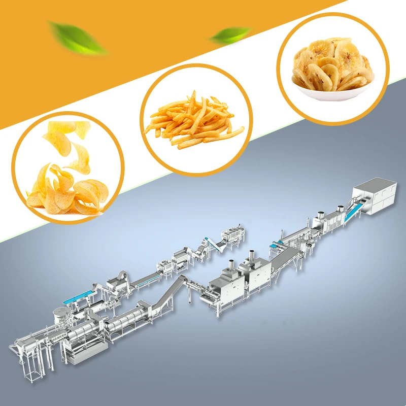 Philippine Plantain Snack Banana Potato Chips  Chopper Packing Machine Banana Chips Production Line