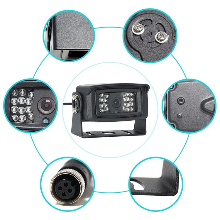 Factory Directly Sell Waterproof Night Vision Car Monitoring Camera for Truck Bus Caravan  Forklift
