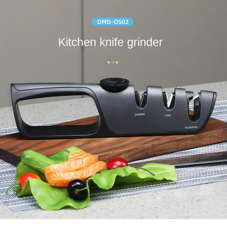 the best professional kitchen aluminum alloy 3 sharpening knife scissors tool mini rolling sharpeners