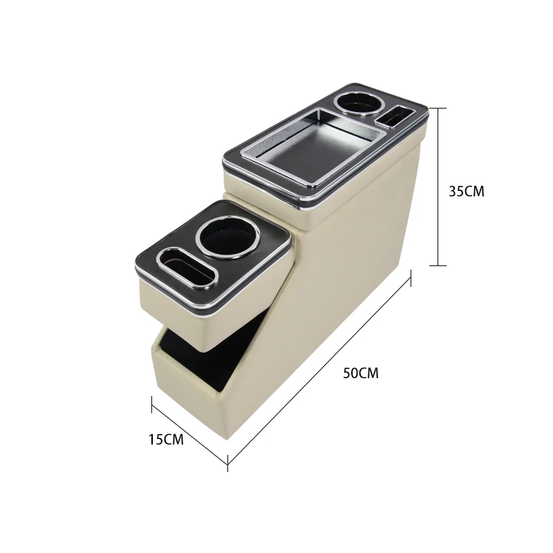 Widely used in commercial vehicles second row storage box high-grade cup holder, car handrail box special modification