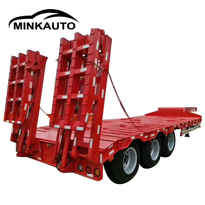 Duty 3 Низкая цена по прейскуранту завода heavyaxles низкорамный прицеп 60 80 100 тонный полуприцеп