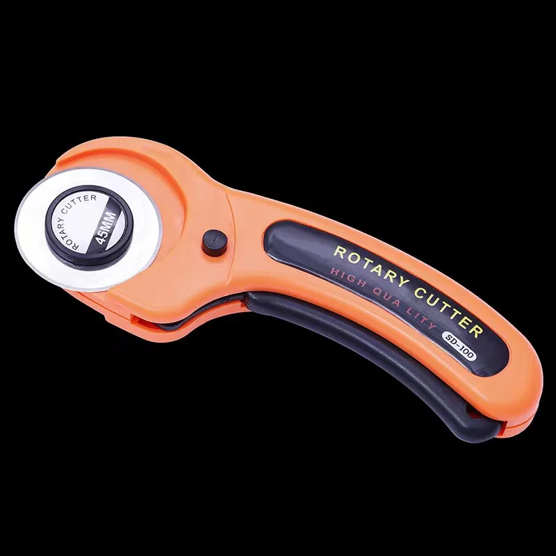 Rotary Cutter, Professional 45mm Rotary Fabric Cutter, Rotary Cutter for Fabric, Card Paper Sewing Quilting Roller Fabric Cuttin