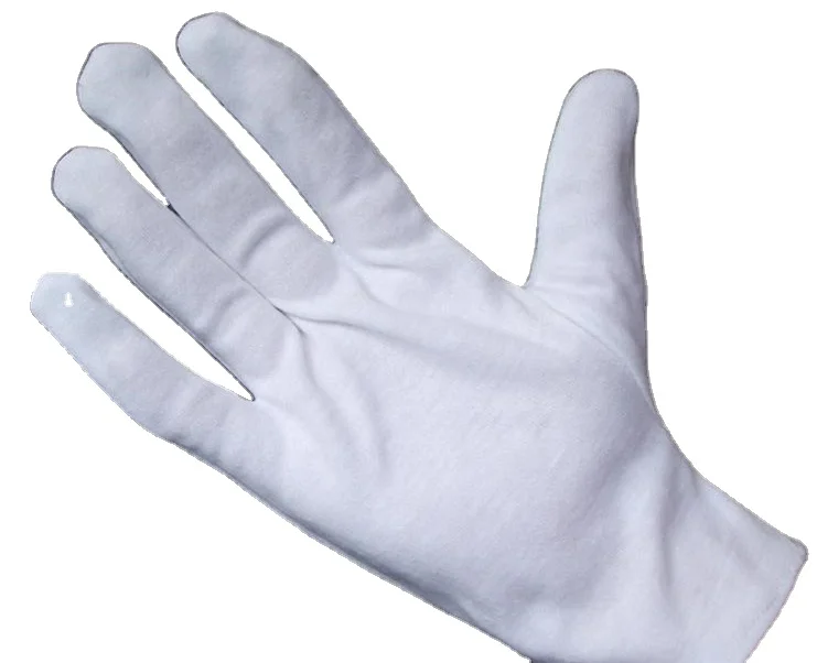Biodegradable Parade Gloves White Cotton Formal Tuxedo Costume Honor Guard Cotton Gloves Coin Jewelry Inspection Gloves