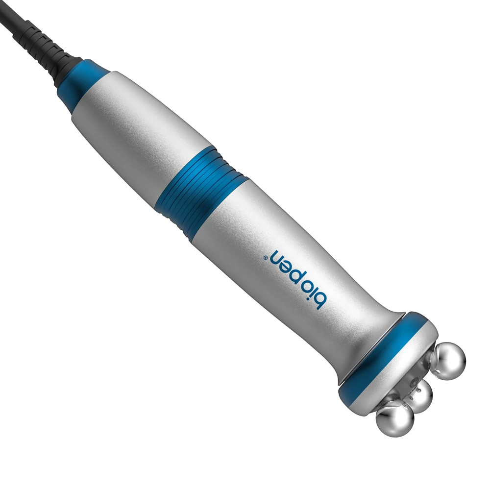 New arrival Beauty Salon Equipment Bio pen T6 with RF,EMS,Electric Skin Lifting,Blue Light  4 in 1 Skin care tool